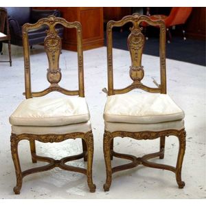 French Louis XV Paris style carved gilt wood Salon Suite Set