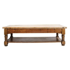 A very large oak and pine top farmhouse table, French 19th…