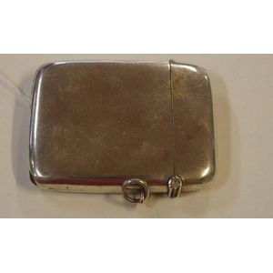 Large sterling silver vesta hallmarked Birmingham 1912 - Smoking ...