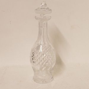 A Waterford cut crystal decanter, mallet shape with 'pagoda'…