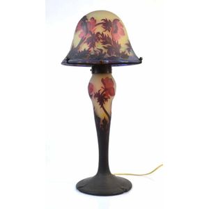 A Muller Freres cameo glass table lamp, early 20th century,&hellip;