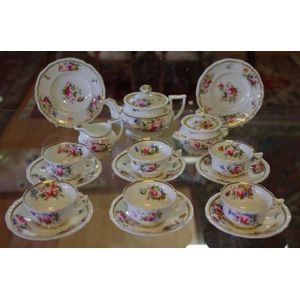 Antique Coalport Miniature Teaset With Floral Decoration - Coalport ...