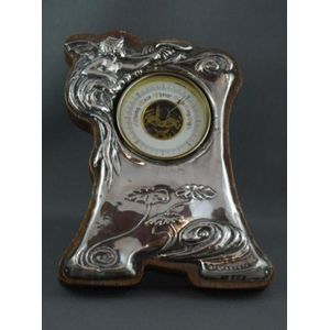 Art Nouveau sterling silver mounted barometer hallmarked…