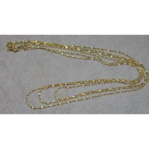 Triple Flex Chain 18K Gold Necklace main image 1