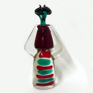 A Murano glass figure in the manner of Seguso, height 21 cm.