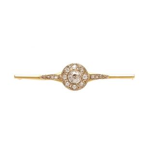 Antique and later gold brooches with diamonds - price guide and values ...