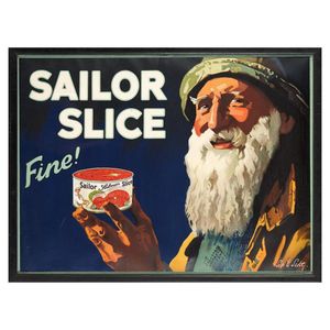 A vintage Sailor slice poster, Septimus E Scott (1879- 1962)…
