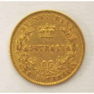 Queen Victoria 1866 gold sovereign Marked for 'Sydney Mint,…