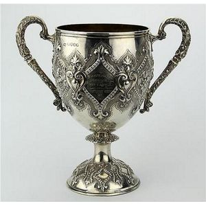 Victorian Sterling Silver Trophy Cup with Hallmarks and Inscriptions ...