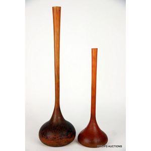 Two pate de verre vases by Andre Delatte, circa 1920s, the&hellip;