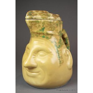 A Sunshine Electrix 'Face' ceramic electric kettle, 1930s, the…