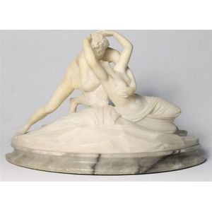 Marble and Onyx Art Deco Nude Woman Sculpture - Figures/Groups - Sculpture /Statuary