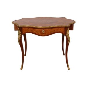 Renaissance Revival Marquetry Parlor Table