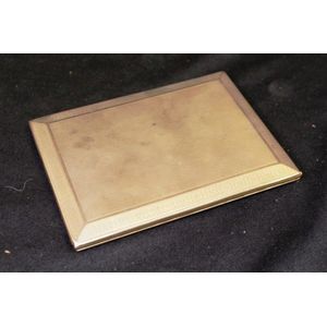 George V yellow gold cigarette case hallmarked for London 1931,…
