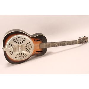 Dobro sunburst Resonator guitar in case, c.1930's, stamped to…