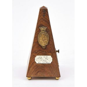 Metronome, by Cocks & Co, London, circa 1880, of pyramid form,…
