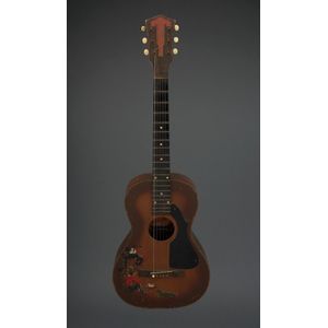 Australian painted acoustic guitar, by Wayne, style 101,…