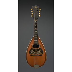 American bowl-back mandolin, by Washburn, circa 1900, etched…