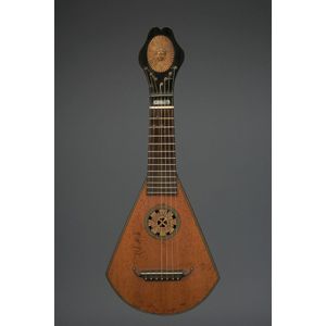 French harp guitar, by Levien, Paris, circa 1810, fine string…