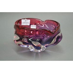 Vibrant Glass Ashtray in Purple and Pink - Smoking Accessories ...