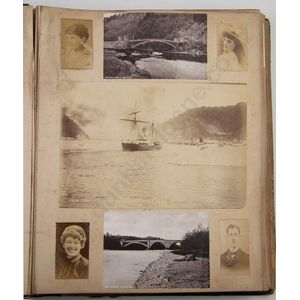 Antique Early 1950s Photographs Photo Album, Full of Old Photography,  Beach, Families Historical Scrapbook 