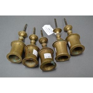 Set of 5 Brass Candlestick Nozzles - Candelabra/Candlesticks - Lighting