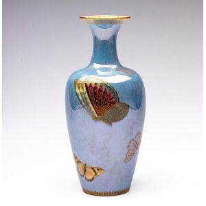 Carlton Ware lustre ceramic vase decorated with butterflies,… - Carlton ...