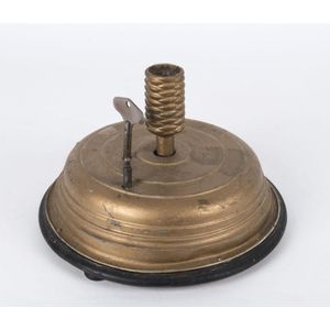 An antique German Christmas tree stand with clockwork musical…