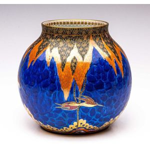 Théière Vintage Carlton Ware Angleterre - Forme Poire, Marron Et Jaune