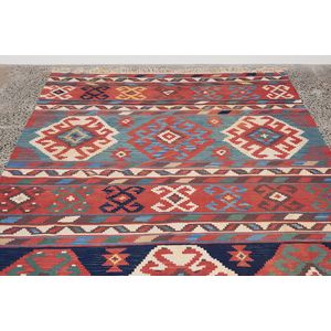 Persian/turkish kilim rug Afghan veg dyed Cotton handwoven with Silk Lining 2x3' 