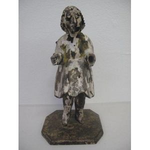 Santos carved wood figure of an angel measures 28.5 cm high