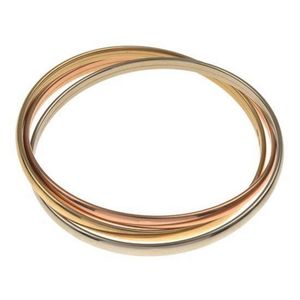 Tri-Colour Gold Trilogy Bangle - Bracelets/Bangles - Jewellery