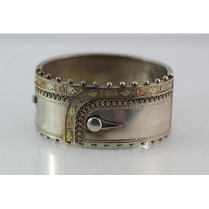 Victorian silver deals cuff bracelet