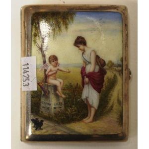Vintage Austro-Hungarian silver cigarette case, classical…
