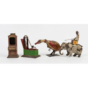Tinplate toy selection comprising Louis Marx (USA) wind-up…
