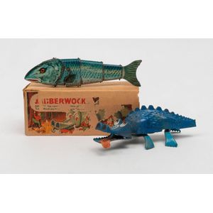 Minic (Tri-Ang) boxed clockwork tin plate 'Jabberwock', felt…