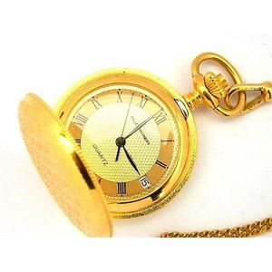 Bucherer Gold Plated Pocket Watch with Chain - Watches - Pocket & Fob ...