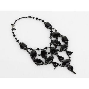 Erickson Beamon jet crystal necklace black faceted Swarovski&hellip;
