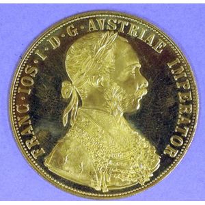 Austrian 4 Ducat gold coin, 1915 (re-strike), Fineness: 0.986…