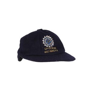 India under 22 cricket cap, navy blue wool, with embroidered ...