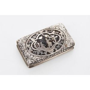 George IV sterling silver and tortoiseshell snuff box, mark of…