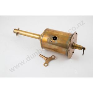 Victorian Salters brass clockwork roasting jack with winding…