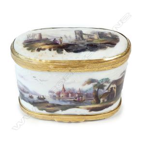 A rare 18th century French porcelain hand painted double ended…