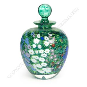 A Peter Raos perfume bottle, 'Fleurs de Monet' series, signed…