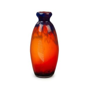 Muller Freres French Art Deco glass vase with silver inclusions,&hellip;