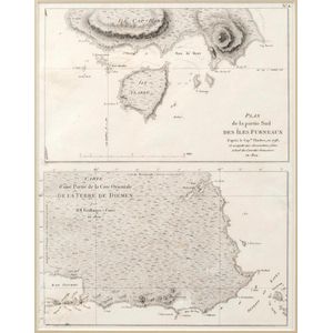 Baudin Rocks Map Baudin Expedition Report Plates No. 4 and 5, 1811 - Maps - Printed ...