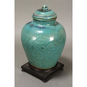 Good Chinese Ming Dynasty 15th century Jun splash glaze jar and&hellip;