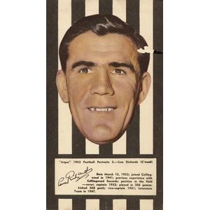 1953 Argus '1953 Football Portraits', large size (11 x 19 cm),…