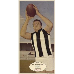 1971 Scanlens 'Footballers' poster, no.18 Graeme Jenkin…