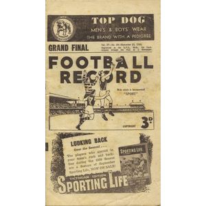 1950 'Football Record's, Comprising Home & Away Matches (4) &…